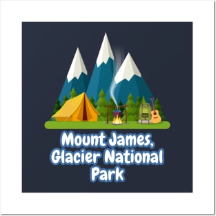 Mount James, Glacier National Park Posters and Art